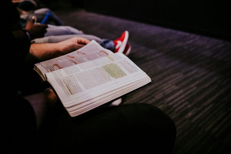 an open Bible